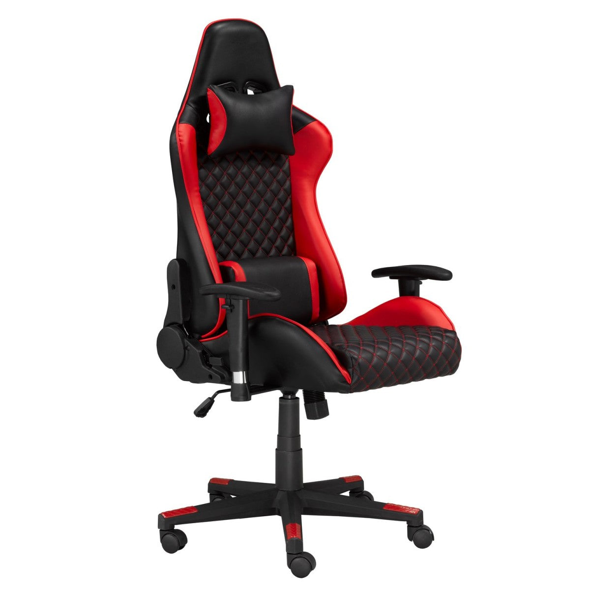 Premium Gaming Desk & Chair Set - Ergonomic Red & Black Computer Desk with Comfortable Chair for PC Gamers - Perfect for Esports, Streaming & Home Office Setup