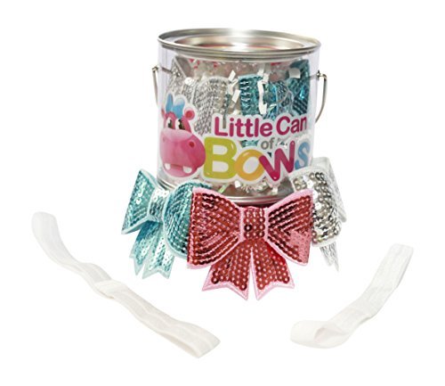 Little Can of Bows Baby Girls' Hairbands and Bows - Chloe Collection - Preppy Style Hair Accessories for Toddlers & Kids - Perfect for Parties, School, and Special Occasions