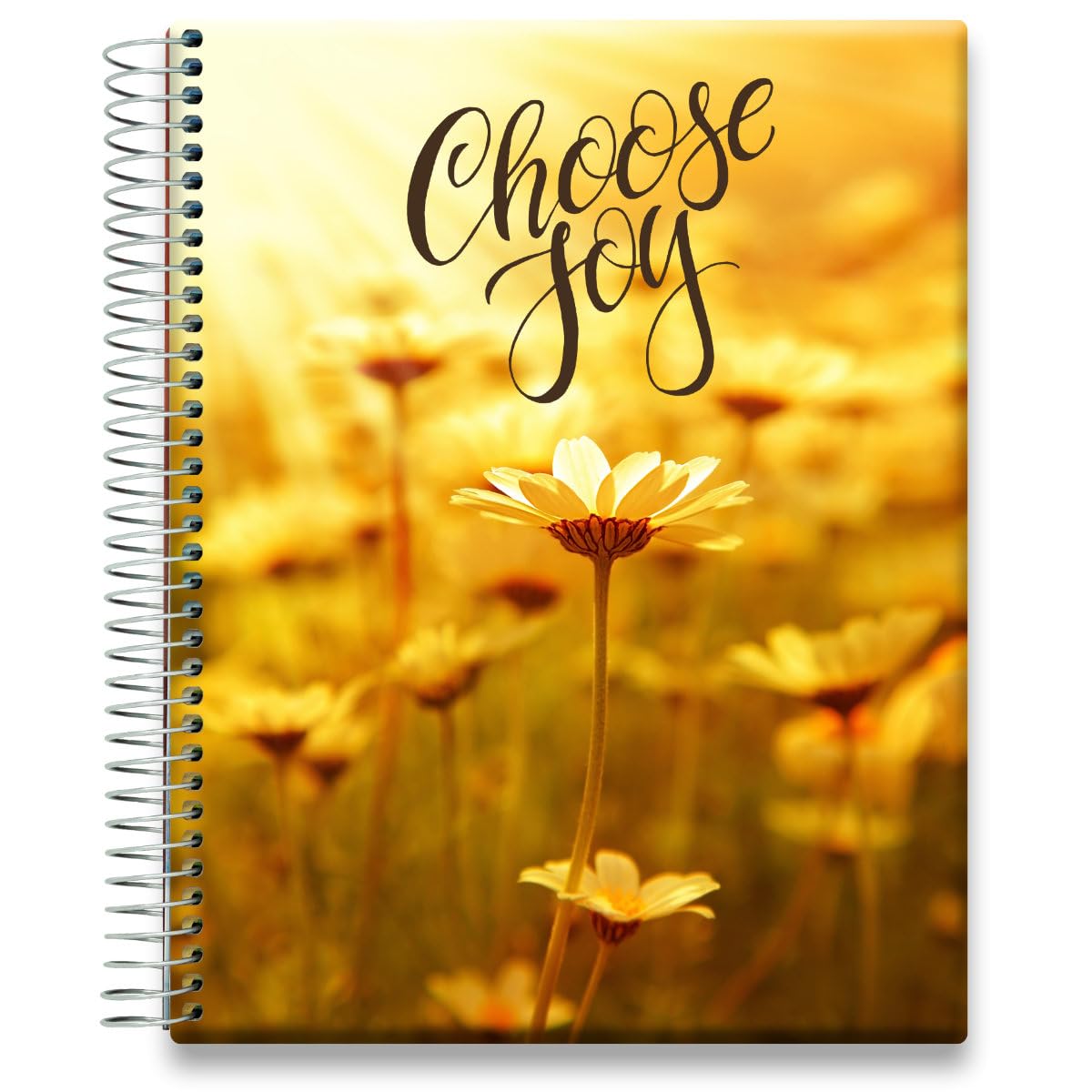 Tools4Wisdom 2025-2026 Academic Planner - 15 Month Weekly & Monthly Calendar (April 2025-June 2026) - 8.5x11 Inch Hardcover Daily Planner with Floral Daisies Design - Perfect for Students, Teachers & Office Professionals - Stay Organized for School, Work & Personal Goals