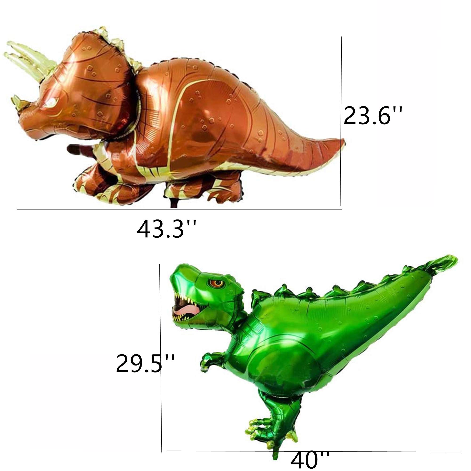 Dinosaur Balloons (8 Pack) - Dinosaur Party Supplies for Birthday, Shop & Jungle Themed Decorations - Perfect for Kids' Parties, Baby Showers & Classroom Events