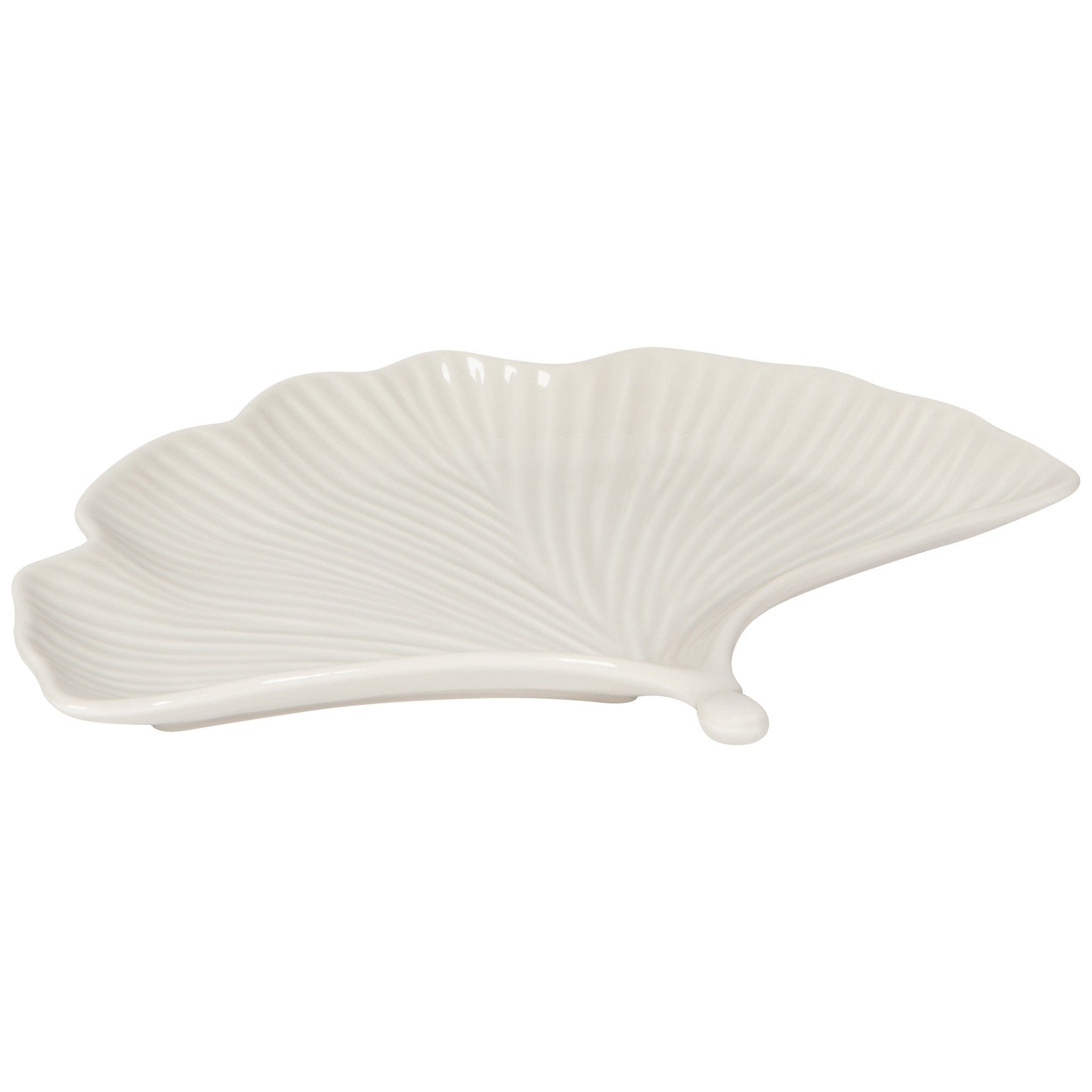 Premium Ginkgo Leaf Ceramic Dinner Plate Set of 10 - Elegant Botanical Tableware for Fine Dining, Wedding, and Holiday Entertaining
