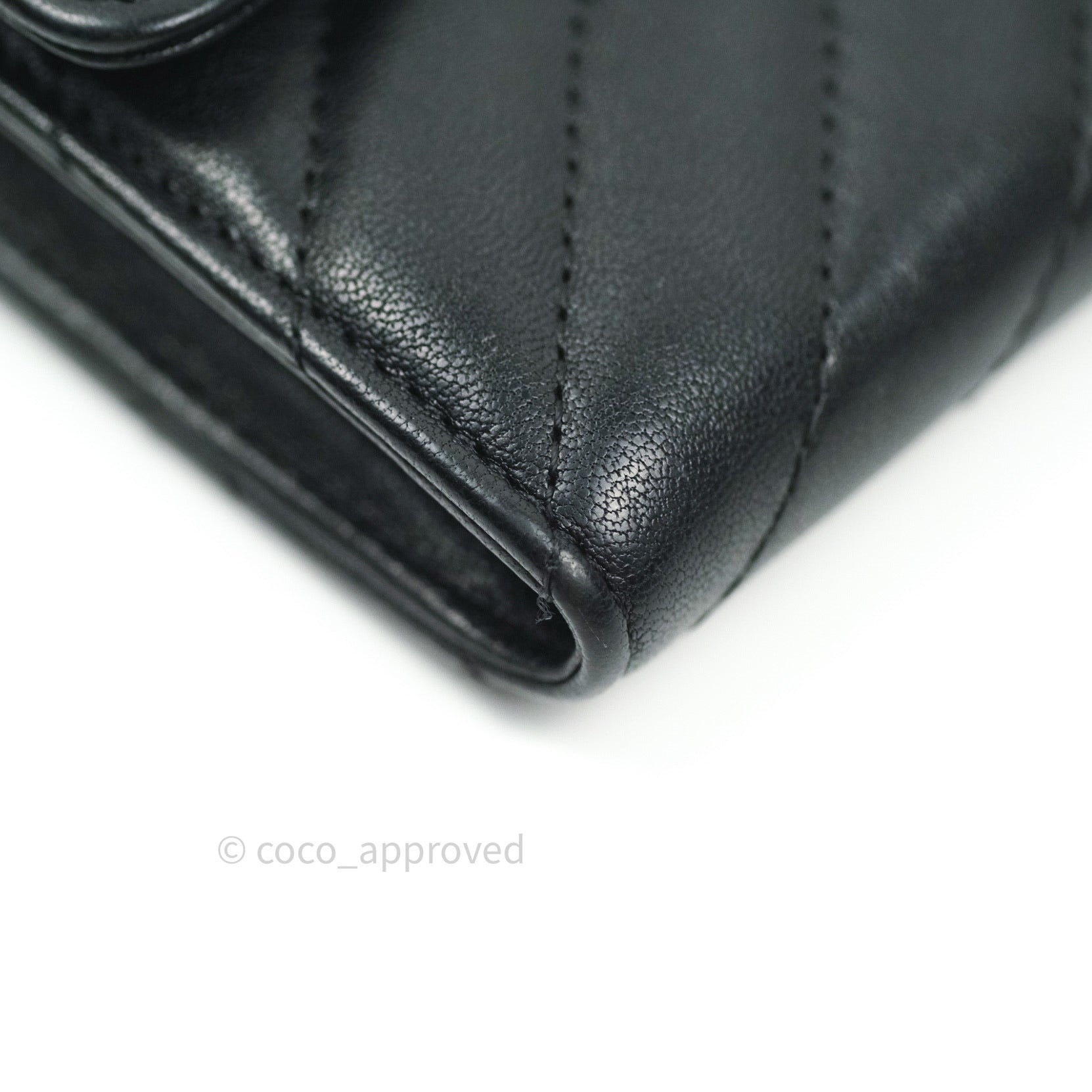 Chanel Chevron Sheepskin Reissue Large Flap Wallet So Black - Luxury Designer Womens Wallet for Everyday Use & Special Occasions
