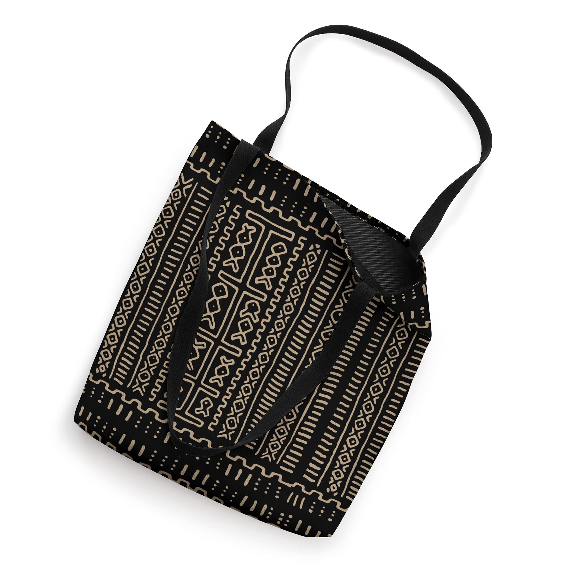 Stylish Rustic Mudcloth Tote Bag - Handmade African Print Cotton Shoulder Bag for Women | Perfect for Beach, Shopping & Everyday Use