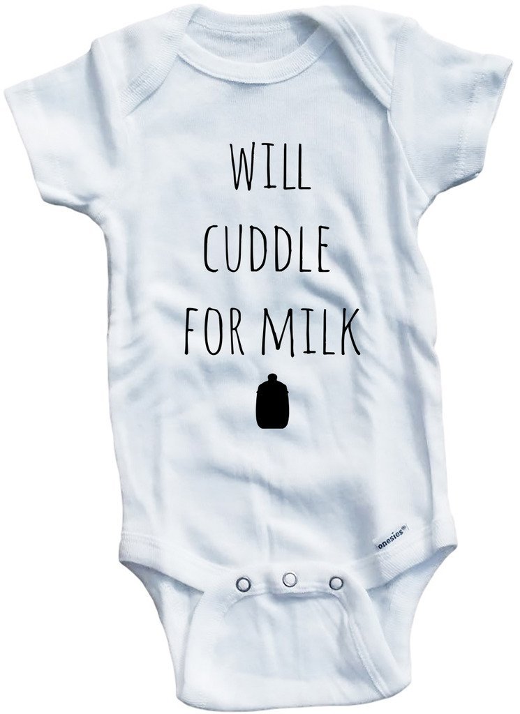 Baby Girls' Cuddle Milk One Piece Tee - Soft & Cozy for Playtime