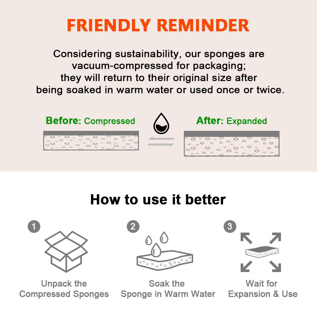 AIDEA Non-Scratch Scrub Sponges 6-Pack - Gentle Cellulose Sponges for Non-Stick Cookware, Dishes & Household Cleaning | Safe for Kitchen & Bathroom Use | Eco-Friendly Cleaning Sponges for Daily Chores