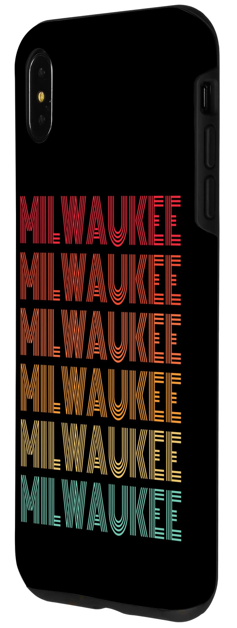 iPhone XS Max Case - Vintage Milwaukee Letters Design - Durable Protective Cover for Everyday Use & Travel