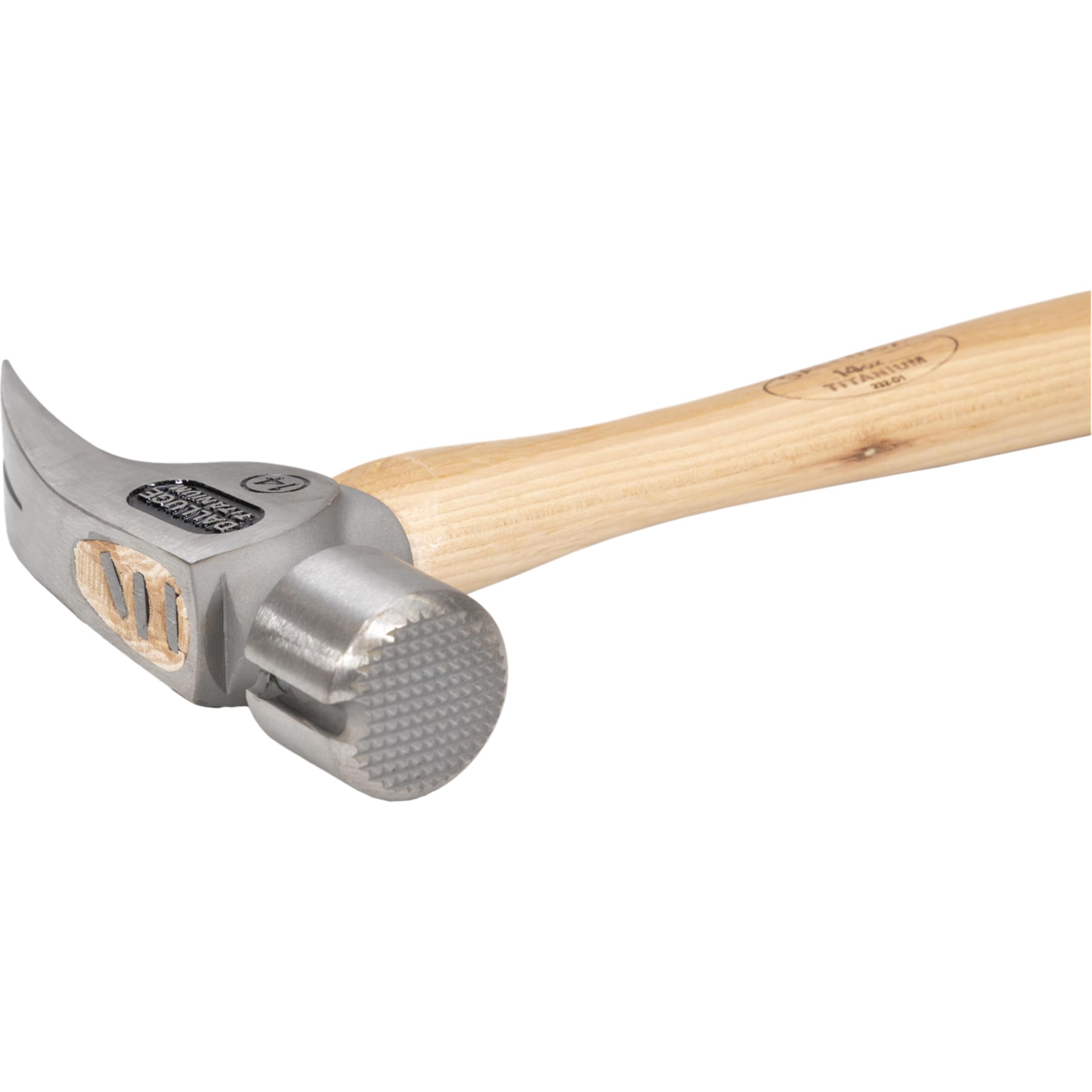 Vaughan Dalluge 14oz Titanium Hammer with Magnetic Nail Holder & Milled Face (Model 7170/VN07170) - Perfect for Framing, Roofing, and Construction Projects