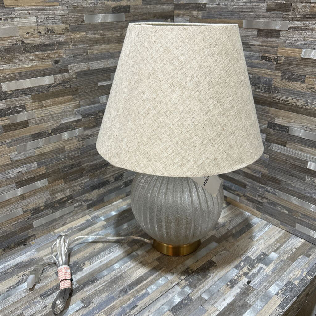 Westin Decor Serenity Round Ribbed Glass Table Lamp - 7