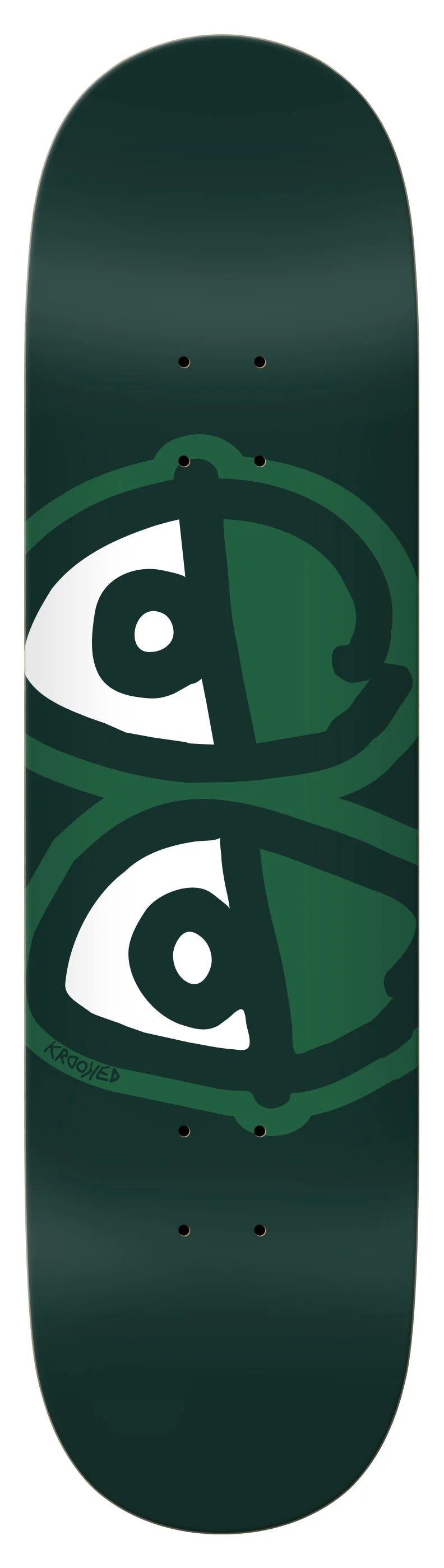 Krooked Team Eyes Skateboard Deck - Easy Rider Shape for Street & Park Riding | Durable & Lightweight for Skaters of All Levels