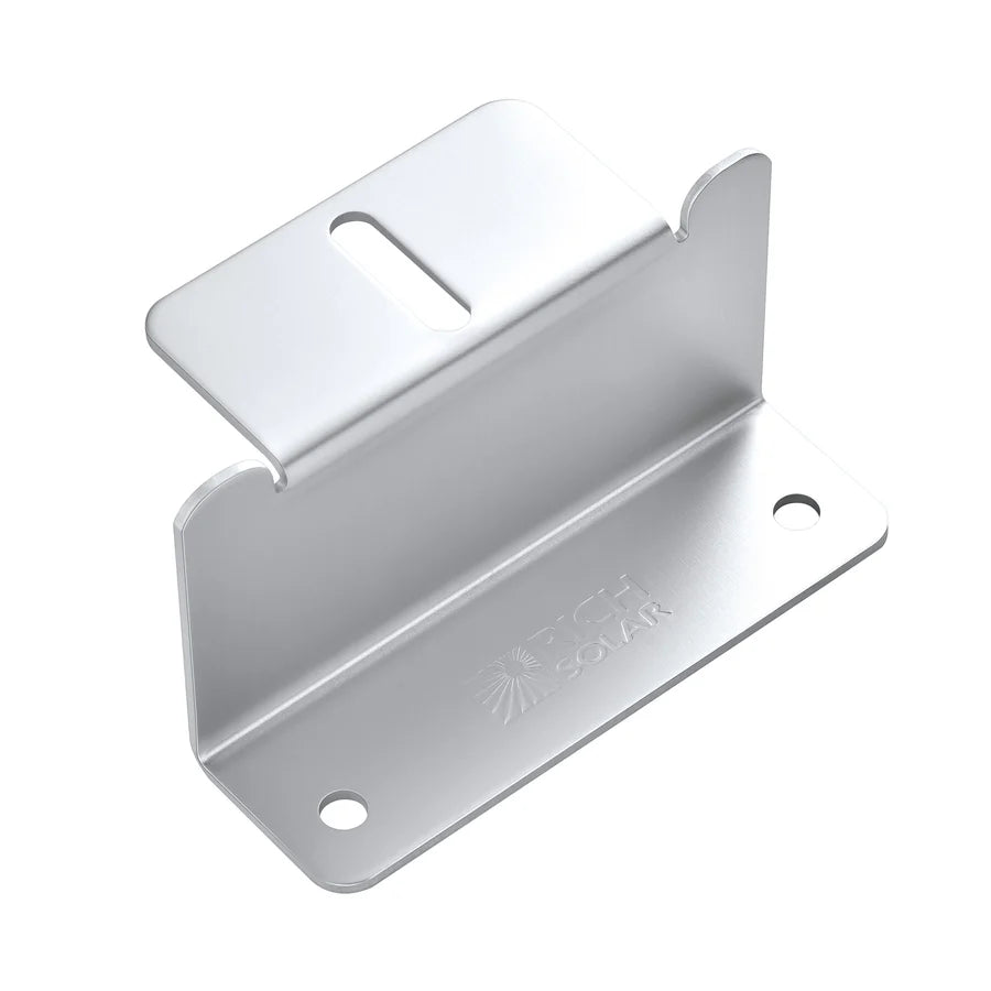 Rich Solar Mounting Z Brackets with Screws - Set of 4 for Solar Panel Installation | Durable & Weatherproof Solar Panel Mounting Hardware for RV, Boat & Off-Grid Systems