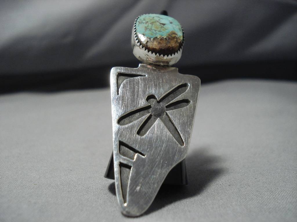 Arrowhead Love Sterling Silver Turquoise Ring for Women - Handmade Native American Jewelry, Boho Chic Accessories for Everyday Wear & Special Occasions