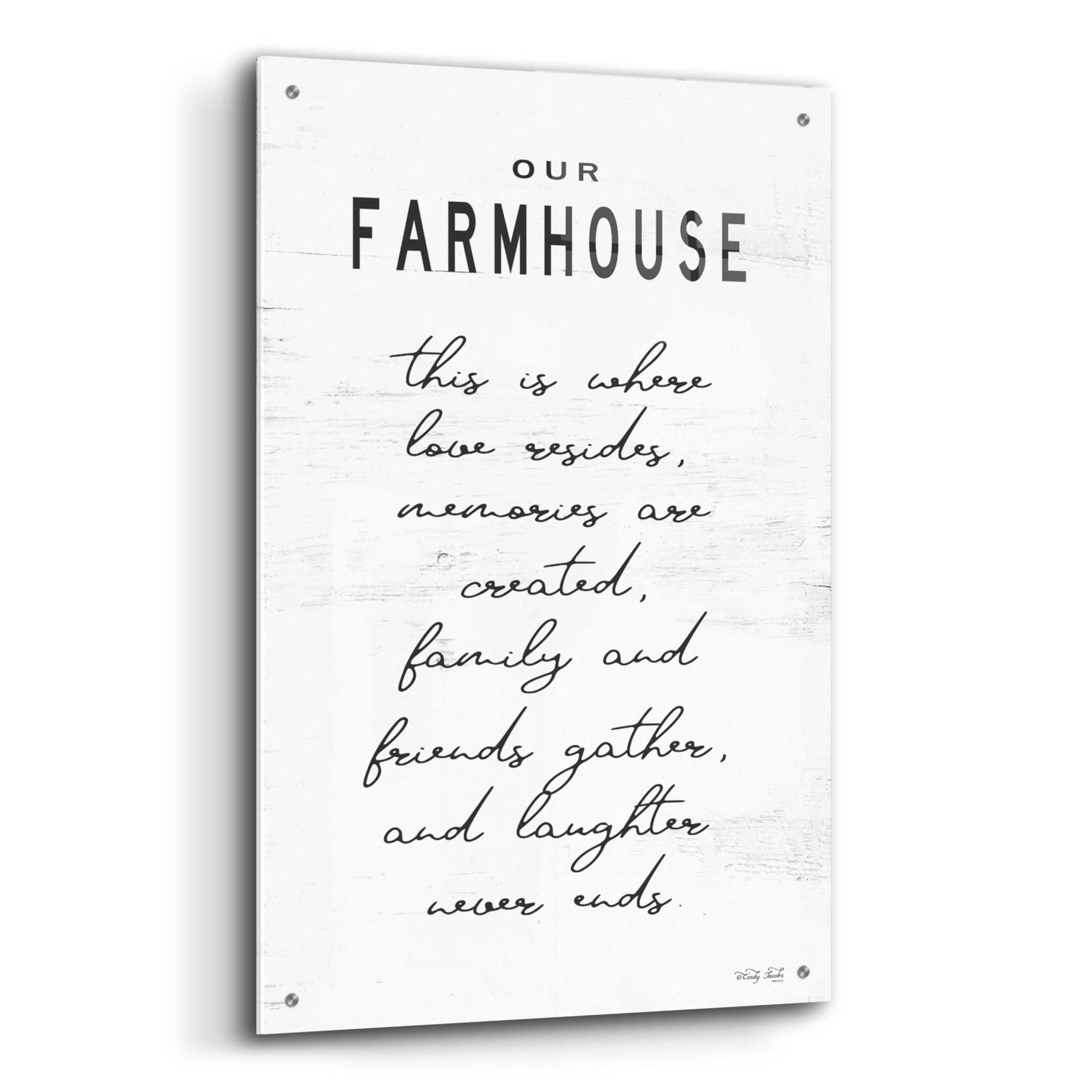 Epic Art 'Our Farmhouse' by Cindy Jacobs - 24