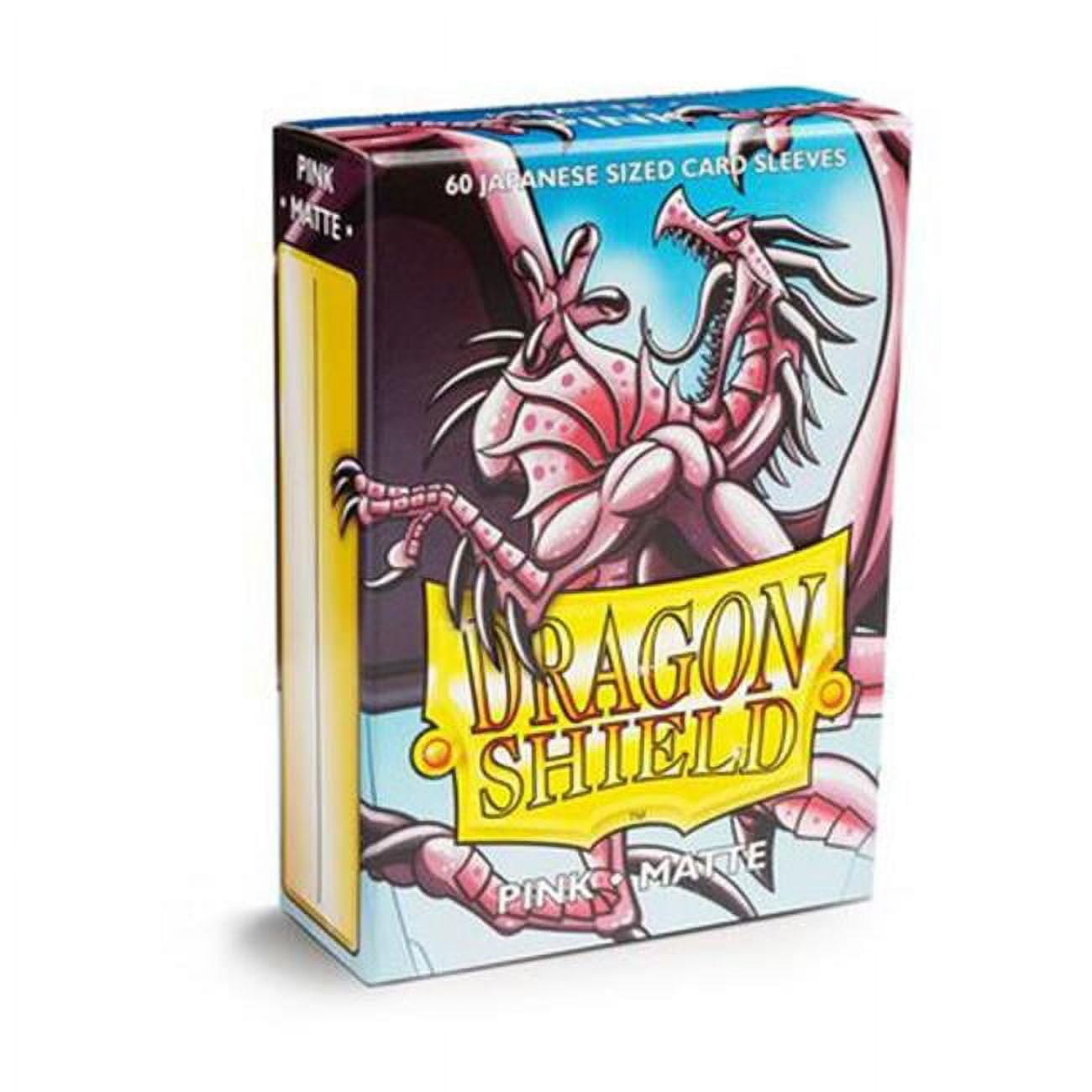 Arcane Tinmen ATM11112 Dragon Shield Japanese Size Card Sleeves - Matte Pink (60 Count) | Perfect for MTG, Yu-Gi-Oh!, and Pokemon TCG Card Protection