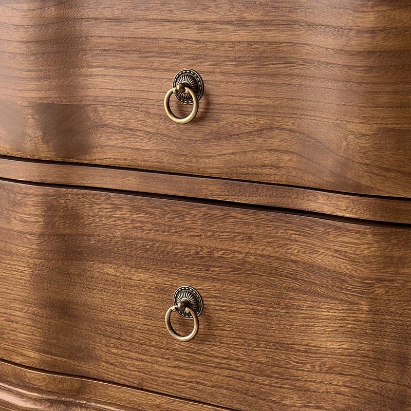 Solid Wood 2 Drawer Nightstand with USB Charging Ports, Pull-Out Shelf & Optional Styles - Modern Bedside Table for Bedroom, Guest Room & Small Spaces