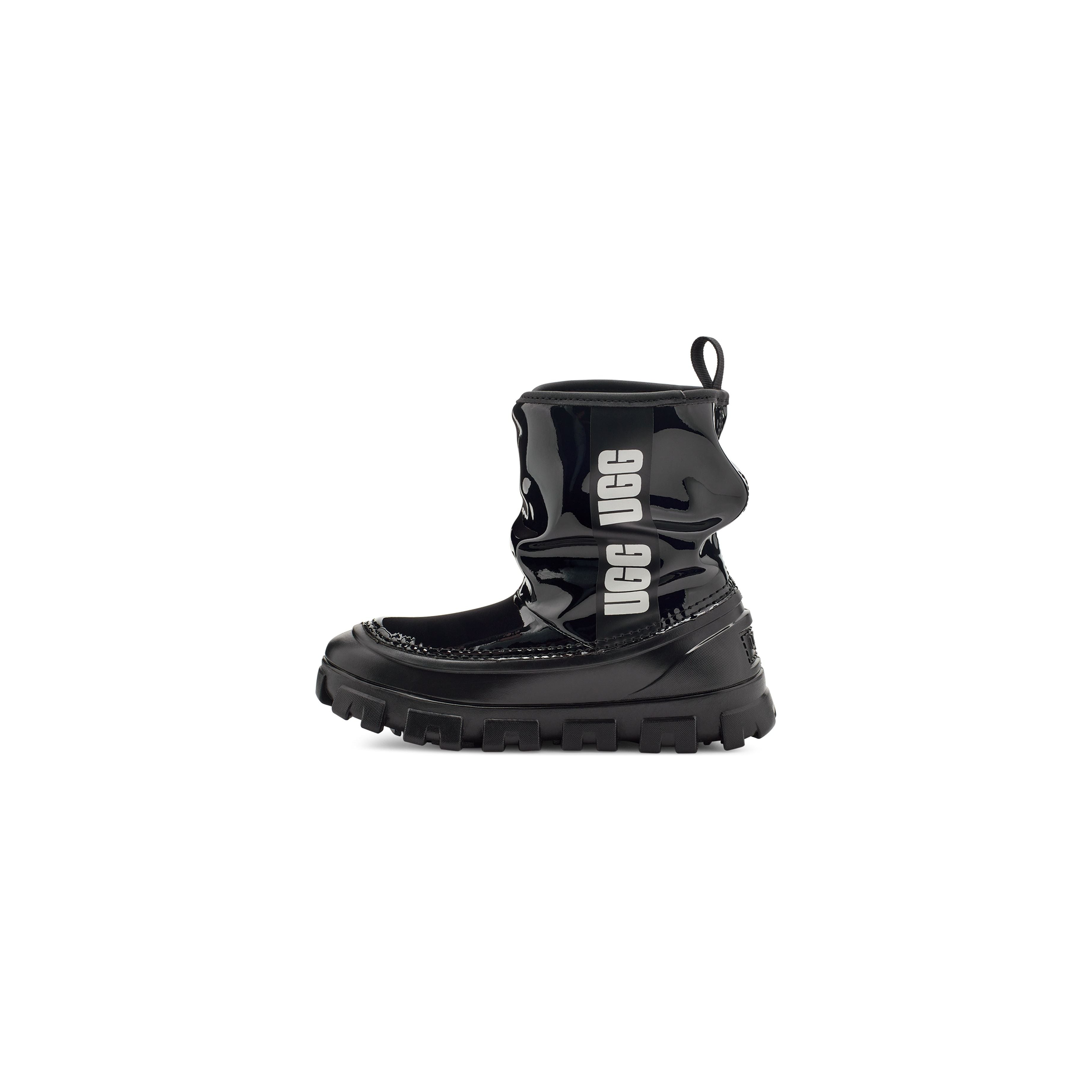 UGG Kid's Classic Brellah Mini Boots in Black | Waterproof Winter Boots for Girls & Boys | Perfect for Snow, School & Outdoor Play
