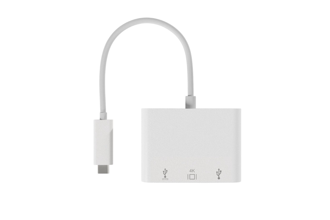3-in-1 USB C Hub with 4K HDMI, USB 3.0 Port & 100W PD Charging - Compact Multi-Port Adapter for MacBook Pro/Air, iPad Pro, Dell XPS - Perfect for Home Office, Travel & Video Conferencing