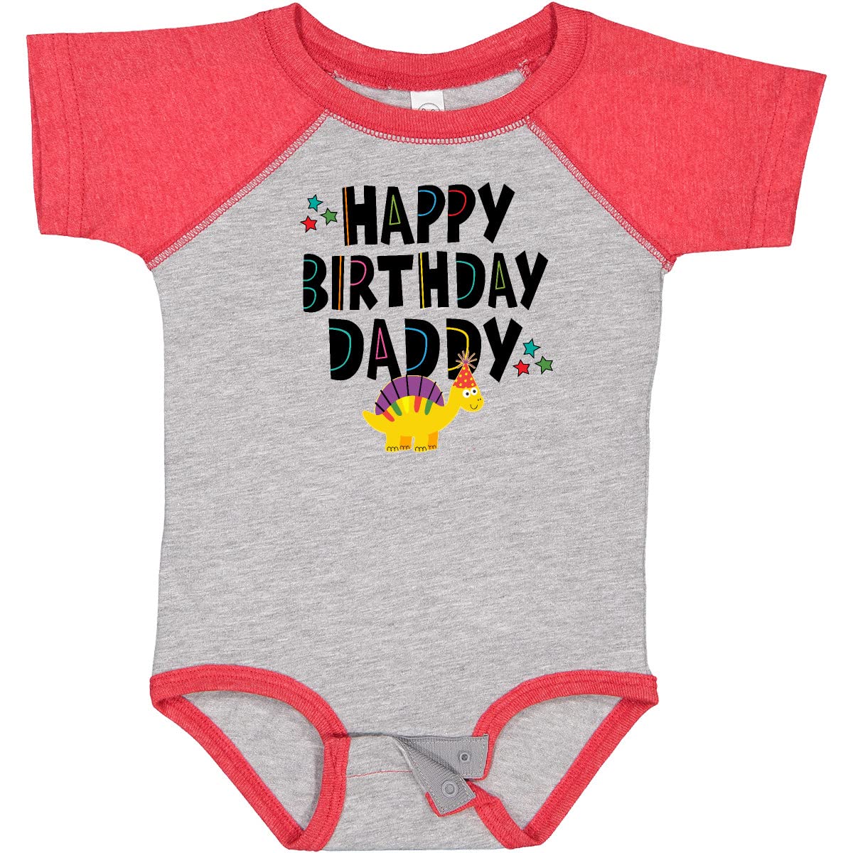Inktastic Happy Birthday Daddy Baby Bodysuit - Cute Outfit for Birthday Party, Father's Day & Family Celebrations - Perfect for Newborns, Infants & Toddlers