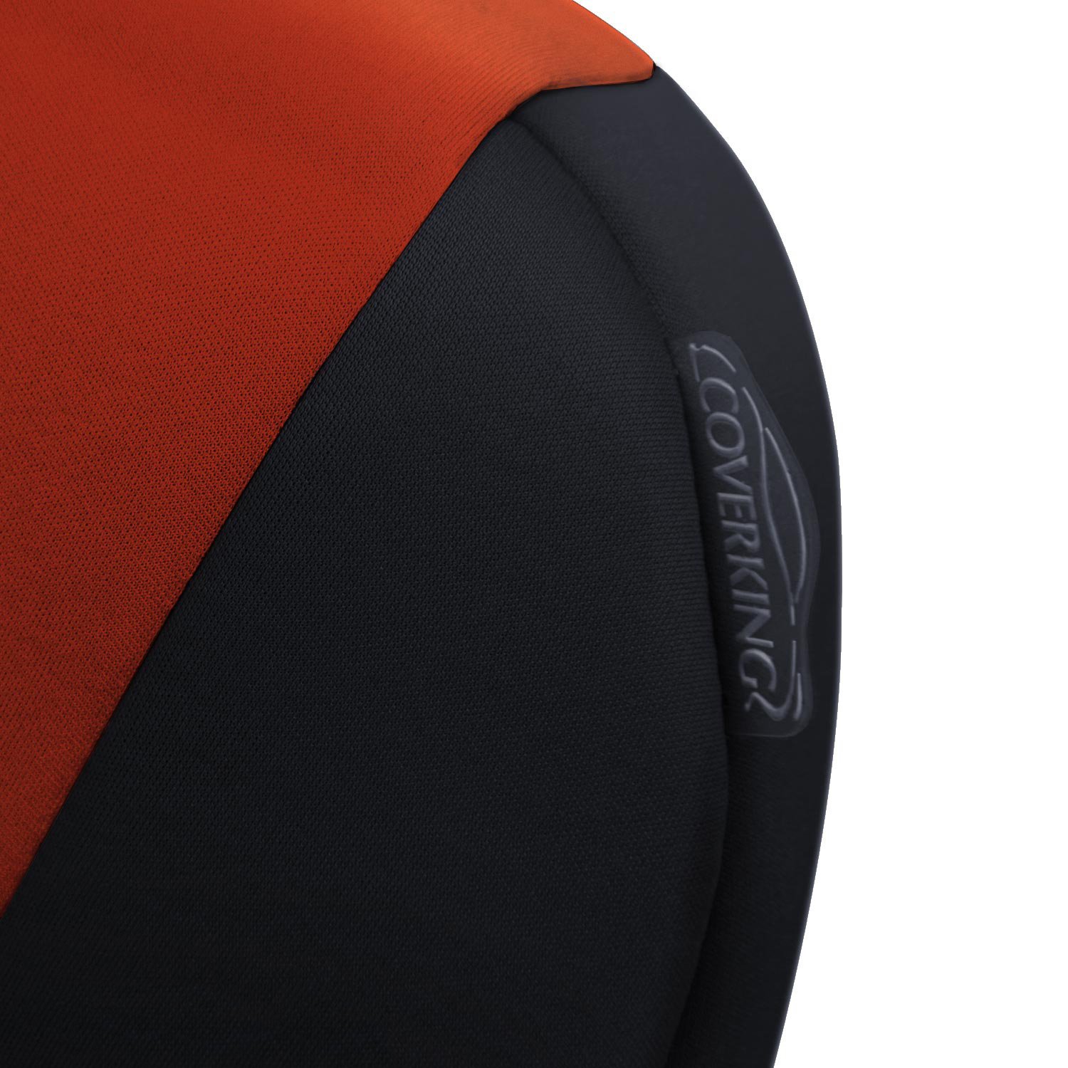 Custom Neoprene Seat Covers in Inferno Orange with Black Sides - Perfect Fit for 2014-2019 Jeep Wrangler - Waterproof & Durable Protection for Off-Road Adventures & Daily Commutes