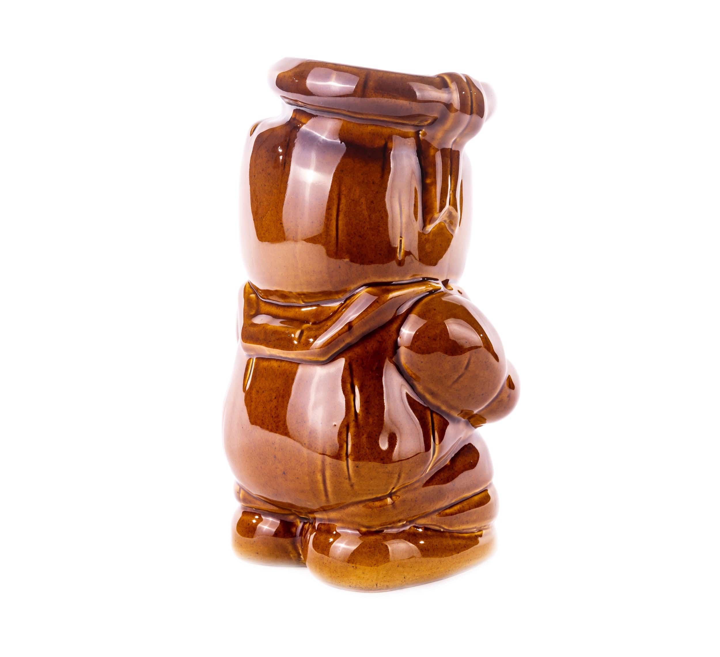 Ghostbusters Stay Puft Marshmallow Man Tiki Mug - Brown Collectible Cup for Movie Fans, Halloween Party Decor & Retro Home Bar Accessories