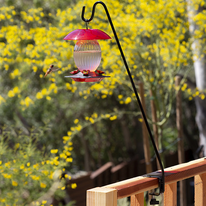 Heavy Duty Clamp On Deck Hook - Adjustable & Rustproof Hanging Hook for Outdoor Chairs, Hammocks & Garden Tools - Perfect for Patio, Backyard & Poolside Use