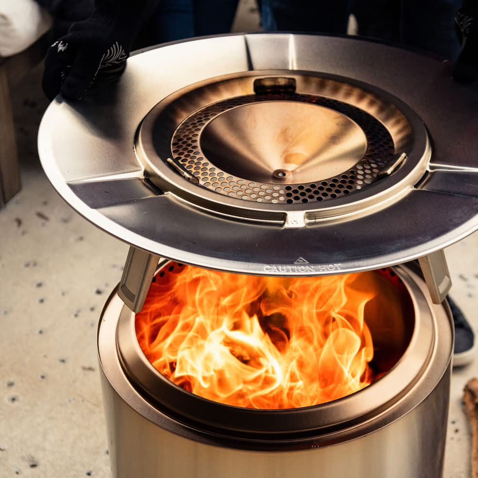 Solo Stove Ranger Heat Deflector - 304 Stainless Steel Fire Pit Accessory for Enhanced Warmth & Comfort - Expands Heat Radius - Durable Camping & Backyard Essential (5 lbs) - Perfect for Outdoor Gatherings, Patio Nights & Backyard Camping