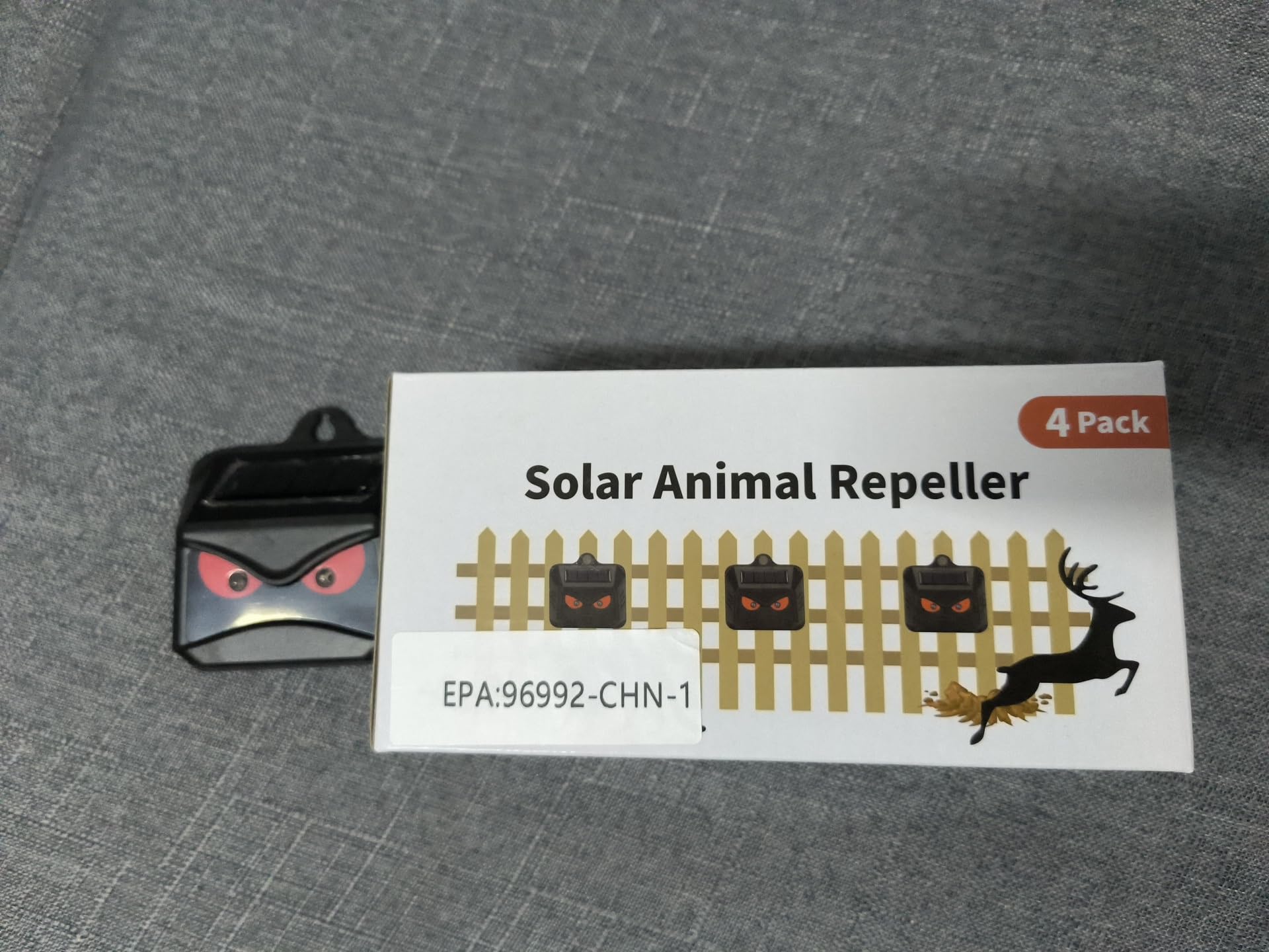 8 Pack Solar Powered Animal Repellent Lights - Outdoor Coyote Deterrent for Yard & Garden Protection | Effective Nocturnal Pest Control for Deer, Fox, Raccoon, Skunk | Predator Lights for Chicken Coop, Farm, Backyard & Outdoor Spaces | Weatherproof & Eco-Friendly Solar Solution