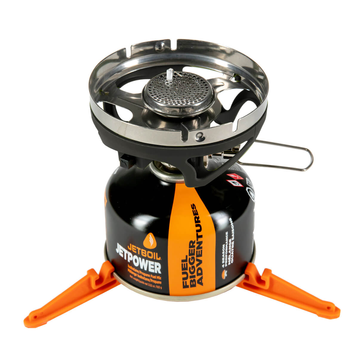 Jetboil MiniMo Compact Camping Stove - Lightweight & Efficient for Backpacking, Hiking & Outdoor Cooking | Sunset Color