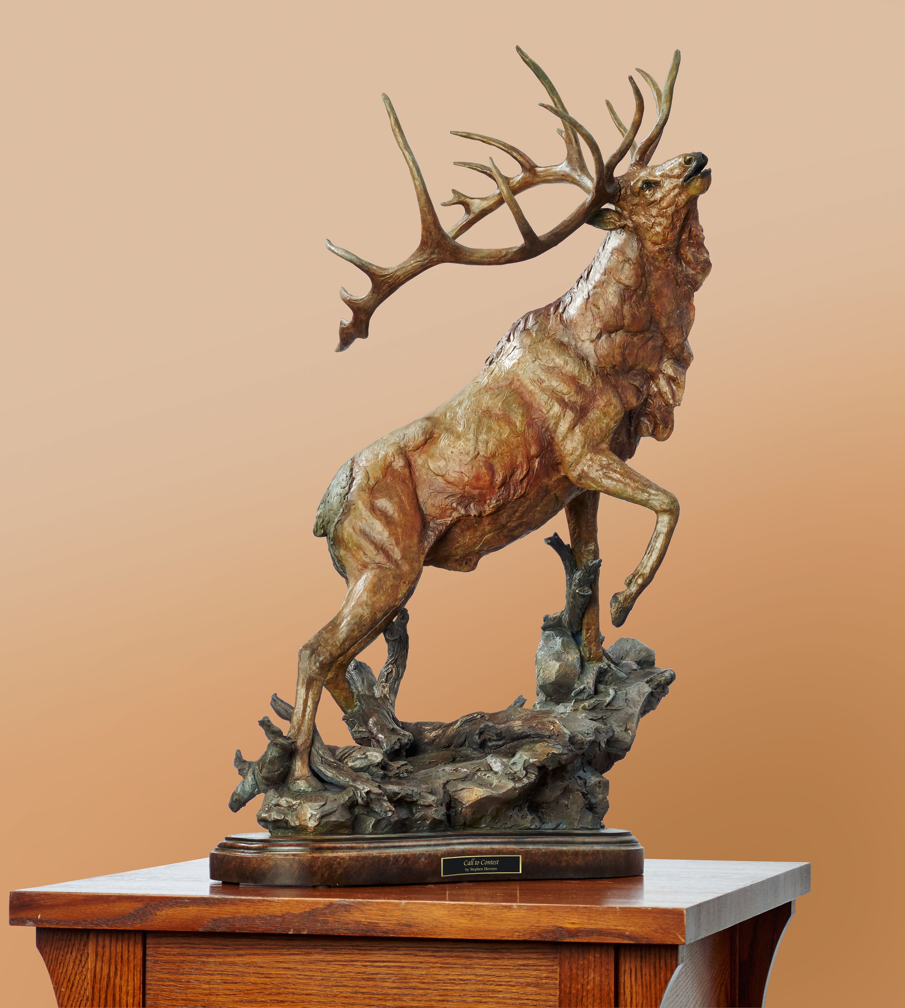 Call to Contest Sculpture - Unique Art Competition Prize & Decorative Showpiece for Home, Office, or Gallery Display