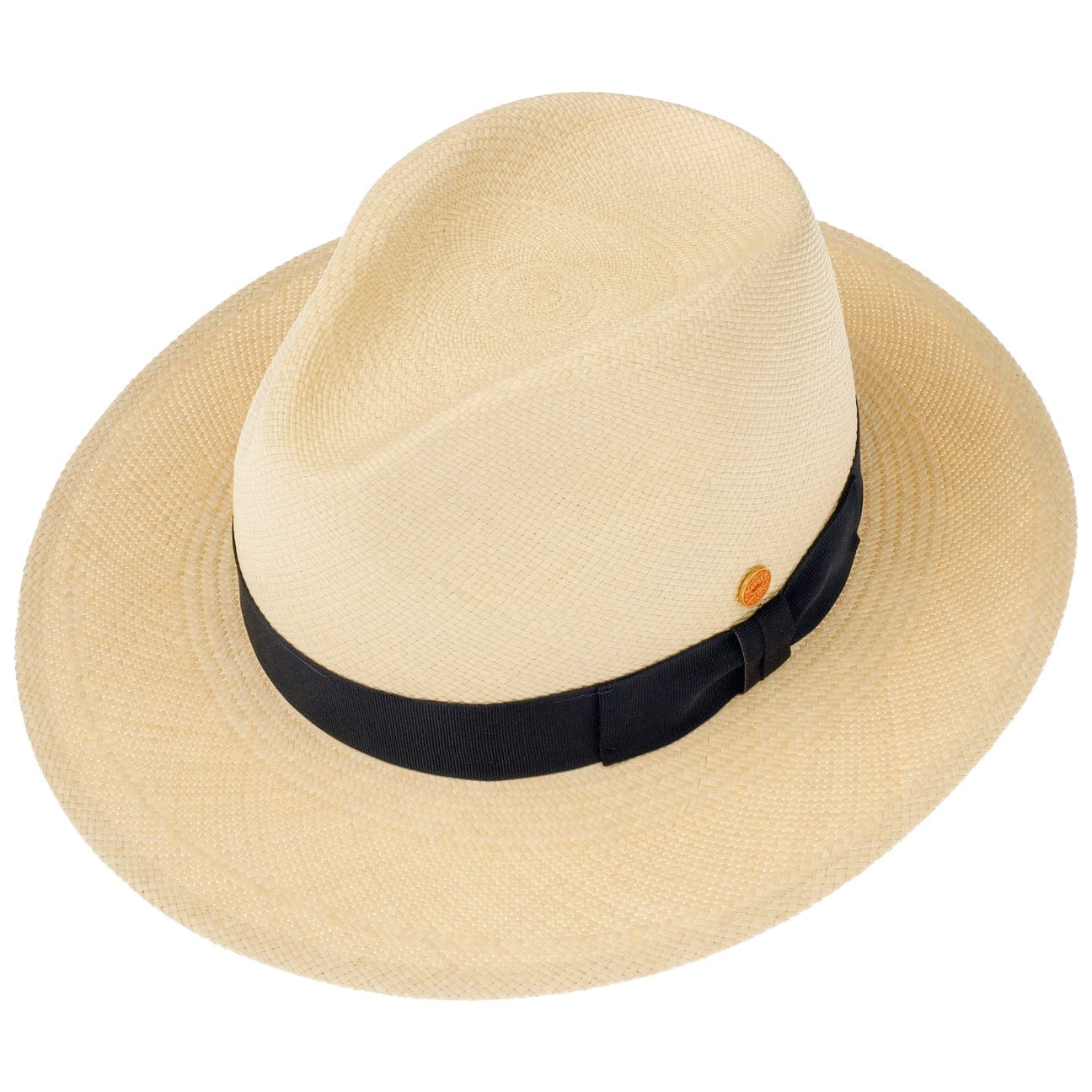 Mayser Blue Menton Panama Straw Hat - Lightweight & Breathable Summer Hat for Women, Beach, Travel & Outdoor Activities