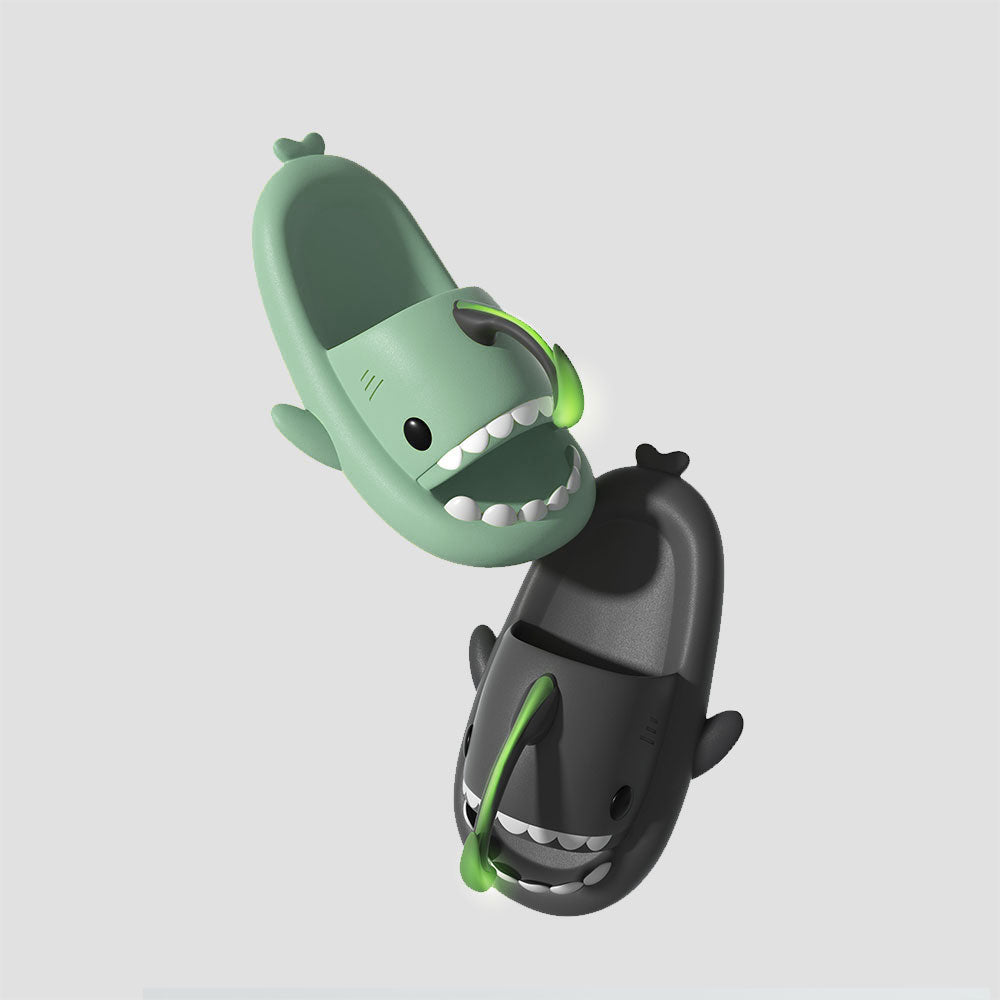 Sharkicks Basic Anglerfish Shark Slides - Comfortable Beach Sandals for Men & Women | Perfect for Pool, Beach, and Summer Outdoor Activities