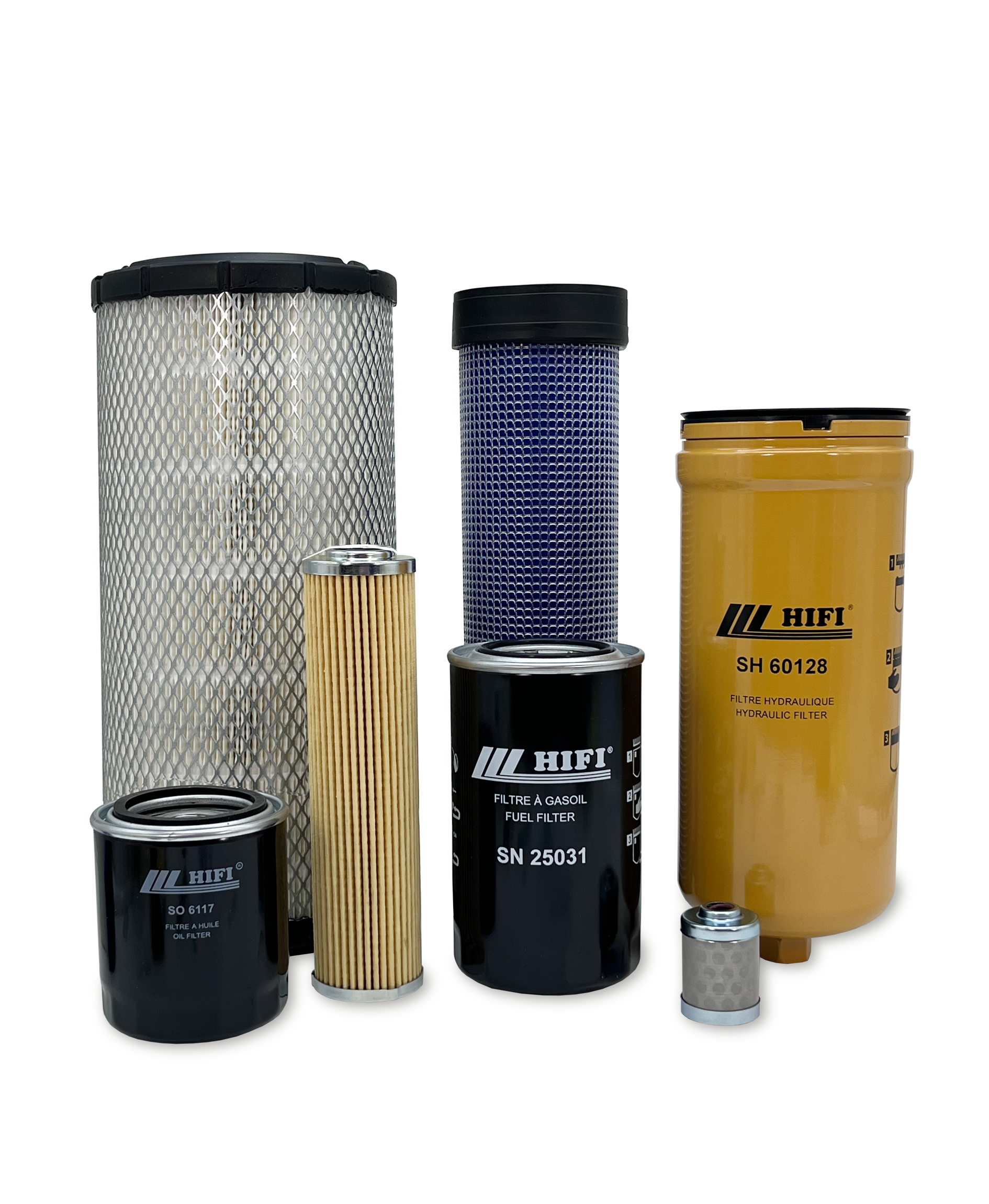 HERO® Maintenance Filter Kit for Takeuchi TL150 Track Loader - Air, Oil & Hydraulic Filters Replacement - Perfect for Construction Equipment Maintenance & Fleet Servicing