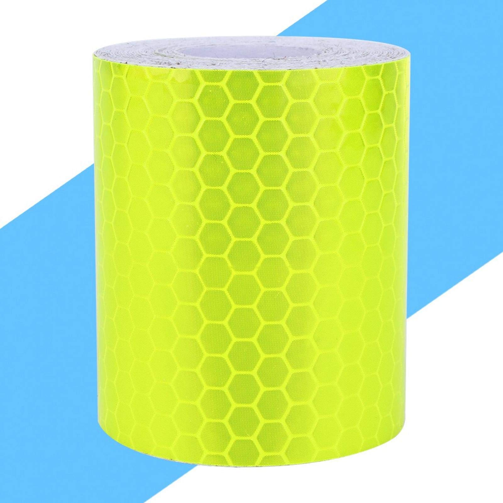 High Visibility Reflective Warning Tape - 300cm PVC Fluorescent Safety Tape for Buses, Motorcycles, Trucks & Road Safety | Nighttime Visibility & Hazard Marking Solution