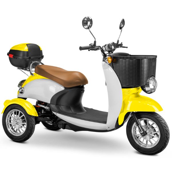 Premium Supreme 3-Wheel Mobility Scooter for Adults - Lightweight Electric Scooter with Long Battery Life - Ideal for Shopping, Travel & Outdoor Activities