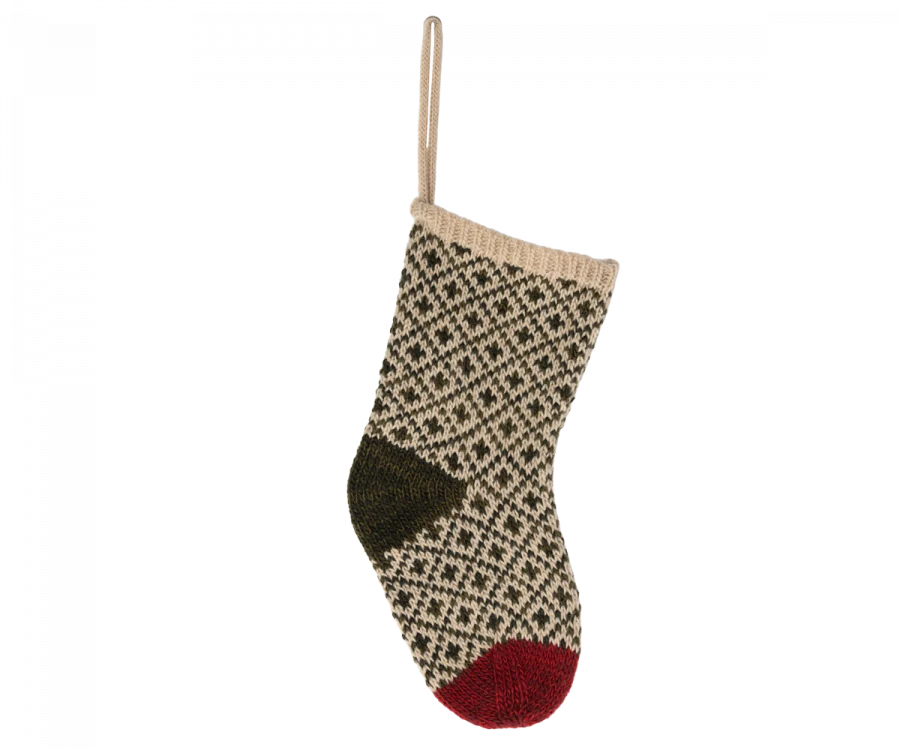 Festive Green Christmas Stocking for Holiday Decorations - Perfect for Fireplace Mantel, Gift Exchange & Winter Home Decor