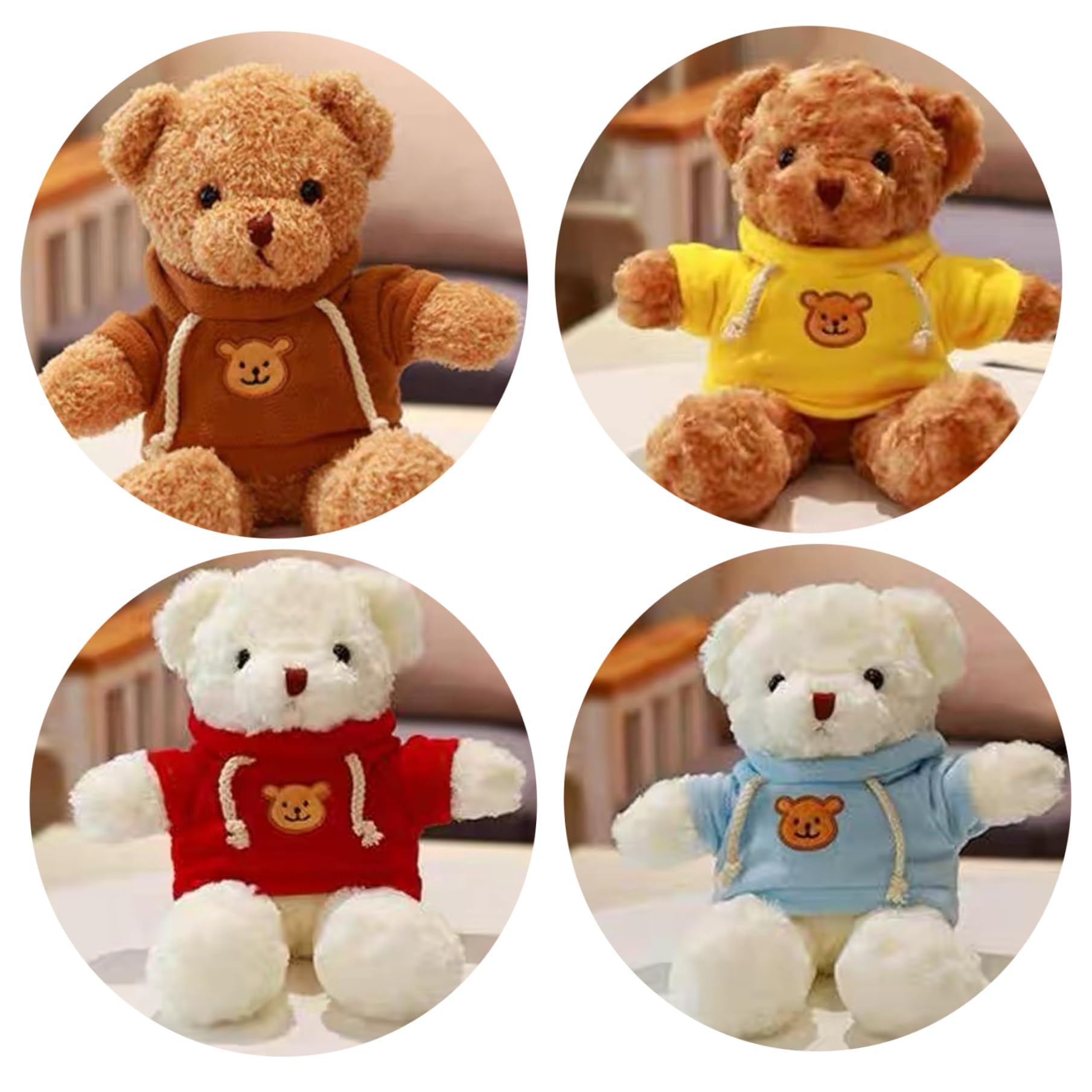 Cute Bear Hoodie Clothes for 6-8