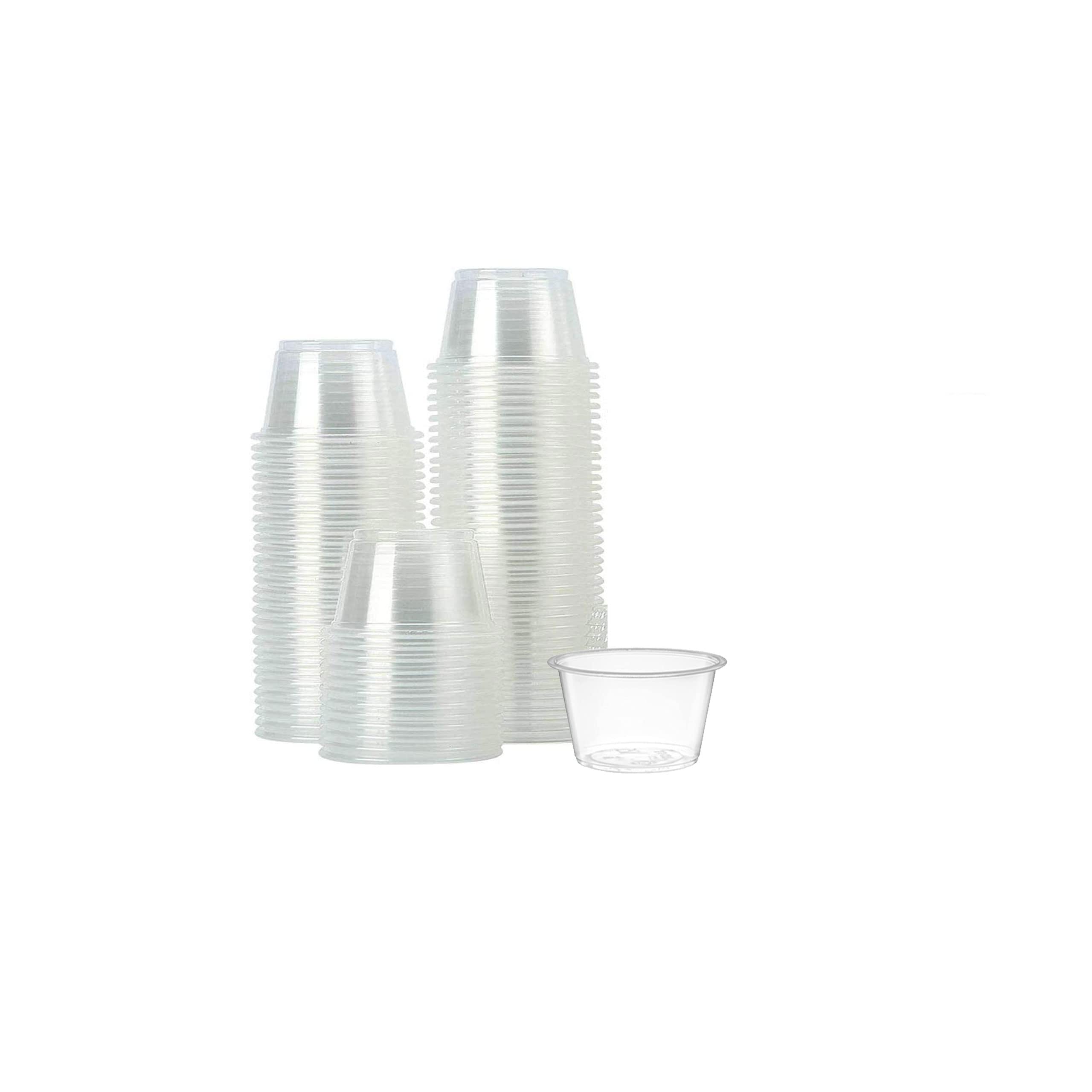 2500-Pack Small Plastic Portion Cups with Lids (0.75 oz) - Disposable Condiment Containers for Sauce, Dip, Salad Dressing | Perfect for Parties, Catering & Food Service Businesses