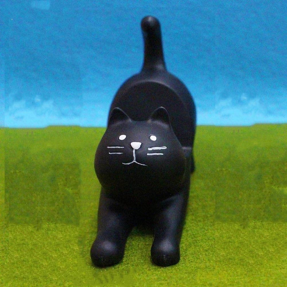 Leadigol Mini Cat Shape Resin Phone Stand - 3D Cartoon Animal Desk Accessory for iPhone & Android | Portable Desktop Organizer & Cute Home Decor | Perfect for Office, Bedroom, and Gift Giving