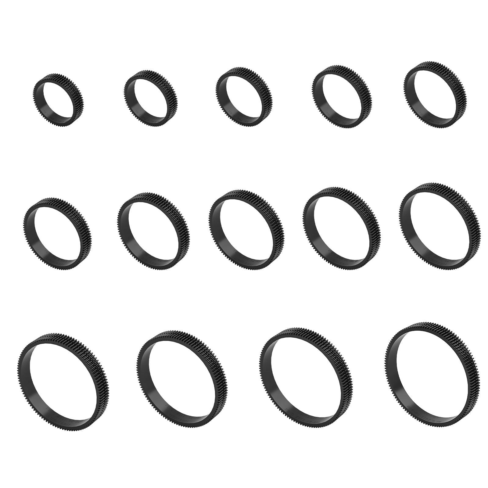 NEEWER PG008 14-Piece Seamless Follow Focus Gear Ring Set for DSLR & Mirrorless Cameras - Professional Video Filmmaking Accessories for Smooth Focus Pulling in Cinematic Shots
