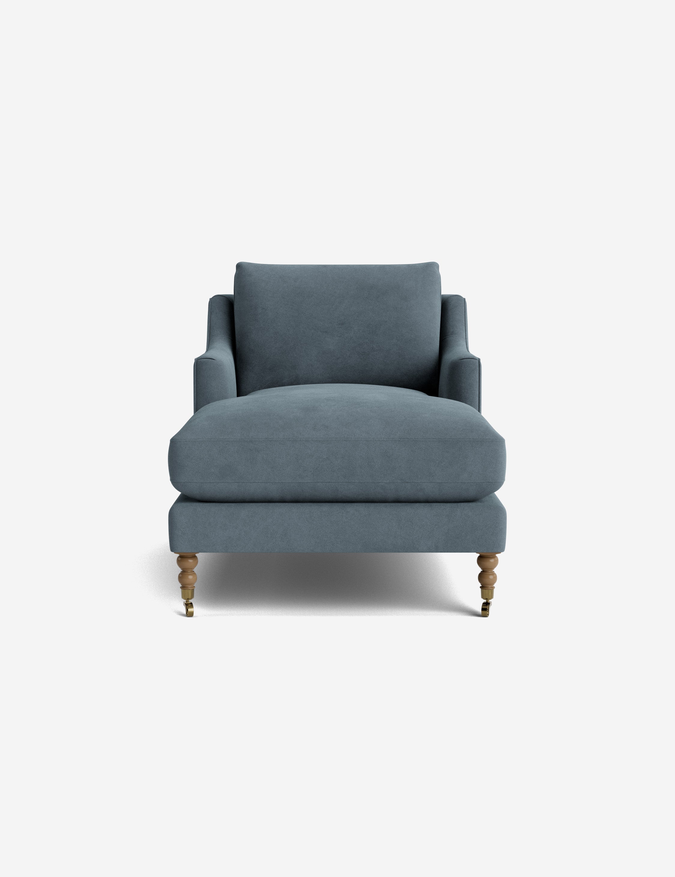 Fabienne Chaise Lounge Chair - Modern Accent Chair for Living Room, Bedroom & Office - Stylish Mid-Century Design with Upholstered Seat and Wooden Legs - Perfect for Relaxing, Reading & Home Decor