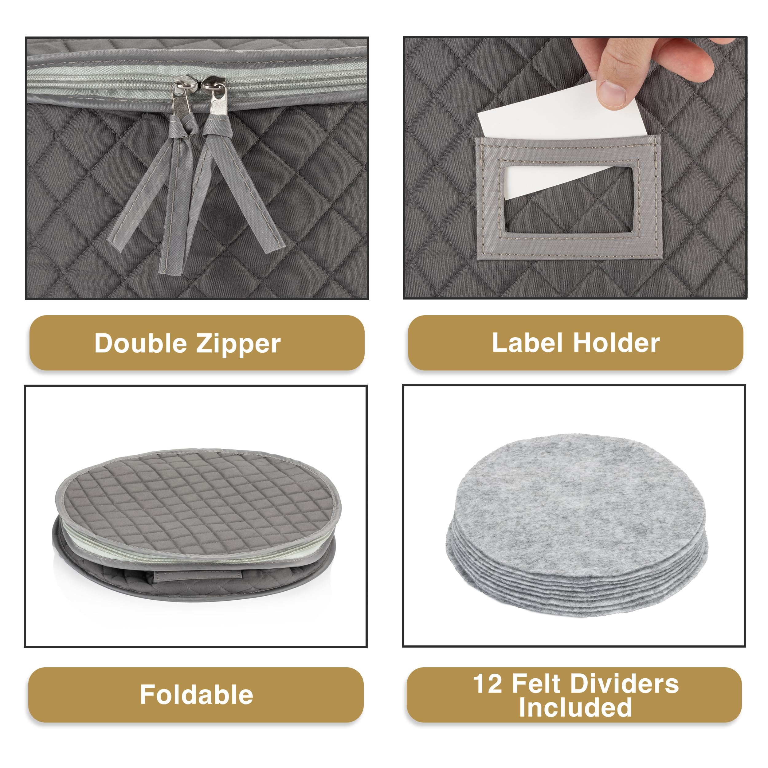 Stackable Gray Storage Case for 10