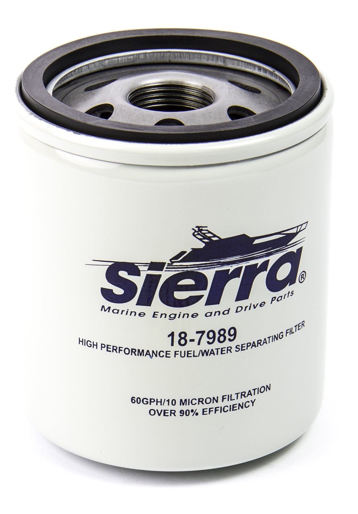 Sierra International 18-7989 High Performance Fuel Water Separator Filter - Heavy Duty Diesel Fuel Filter for Trucks, Boats & Marine Engines