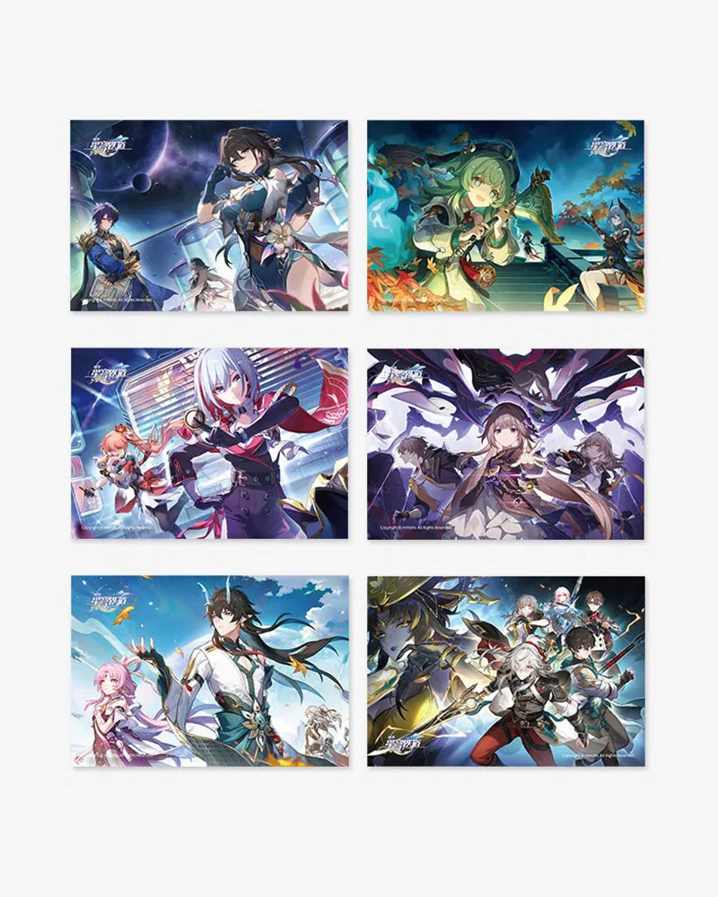 Honkai: Star Rail® Interstellar Journey Series Collectible Postcard Set - Perfect for Anime Fans, Gaming Enthusiasts & Space-Themed Decor