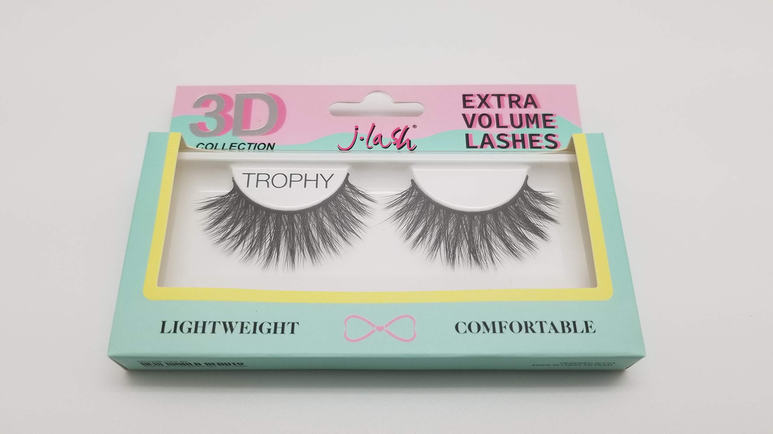 3D Faux Mink False Eyelashes - 100% Handmade Natural Look (TROPHY) for Parties, Weddings & Special Occasions