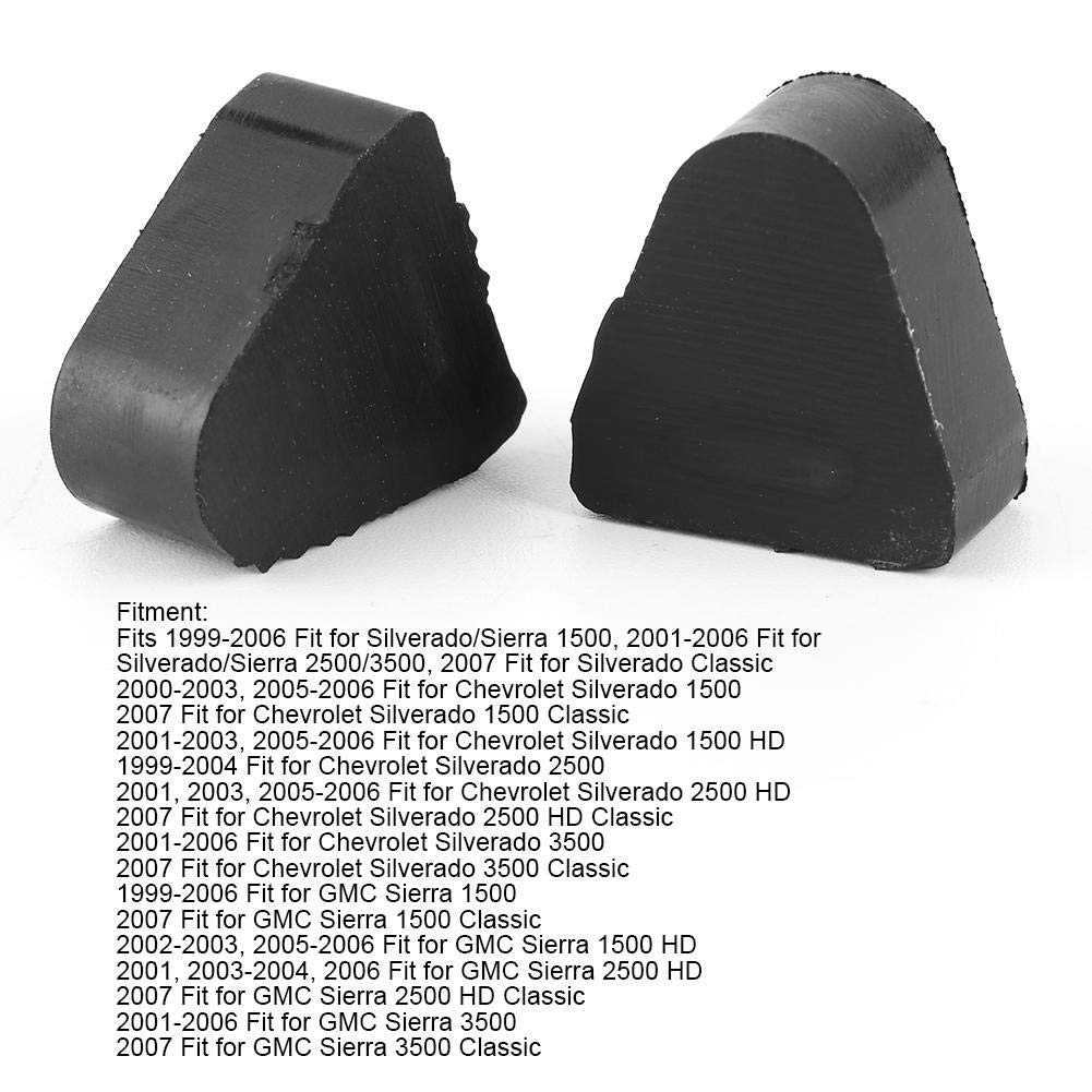 Rubber Tailgate Bumper Stop - 16633065 Replacement Rear Gate Cushion for LH/RH Side - Perfect for Truck Tailgate Protection & Noise Reduction