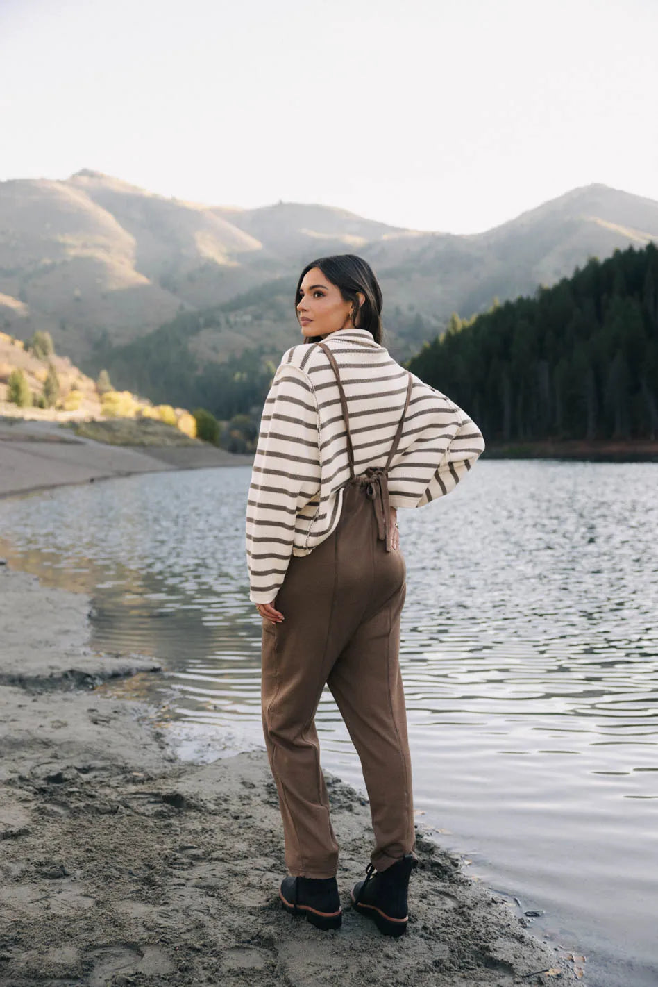 Harper Striped Olive Cardigan for Women - Cozy Knit Sweater for Fall & Winter | Perfect for Casual Outfits, Office Wear & Layering