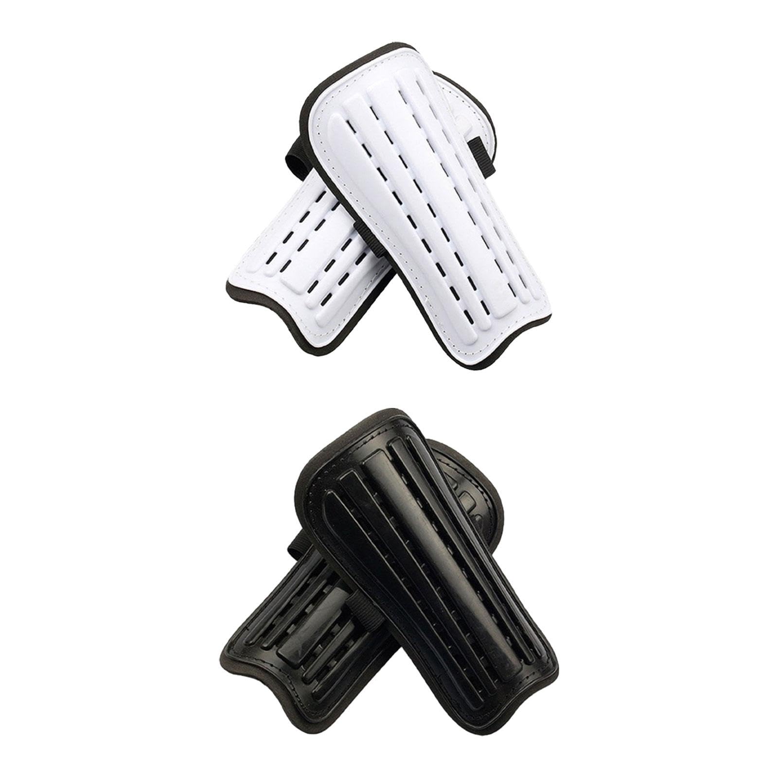 BNF® Adult Soccer Shin Guards - Lightweight & Comfortable Shin Pads for Men & Women - 2-Piece Set (White) - Perfect for Soccer Training, Matches & Youth Leagues
