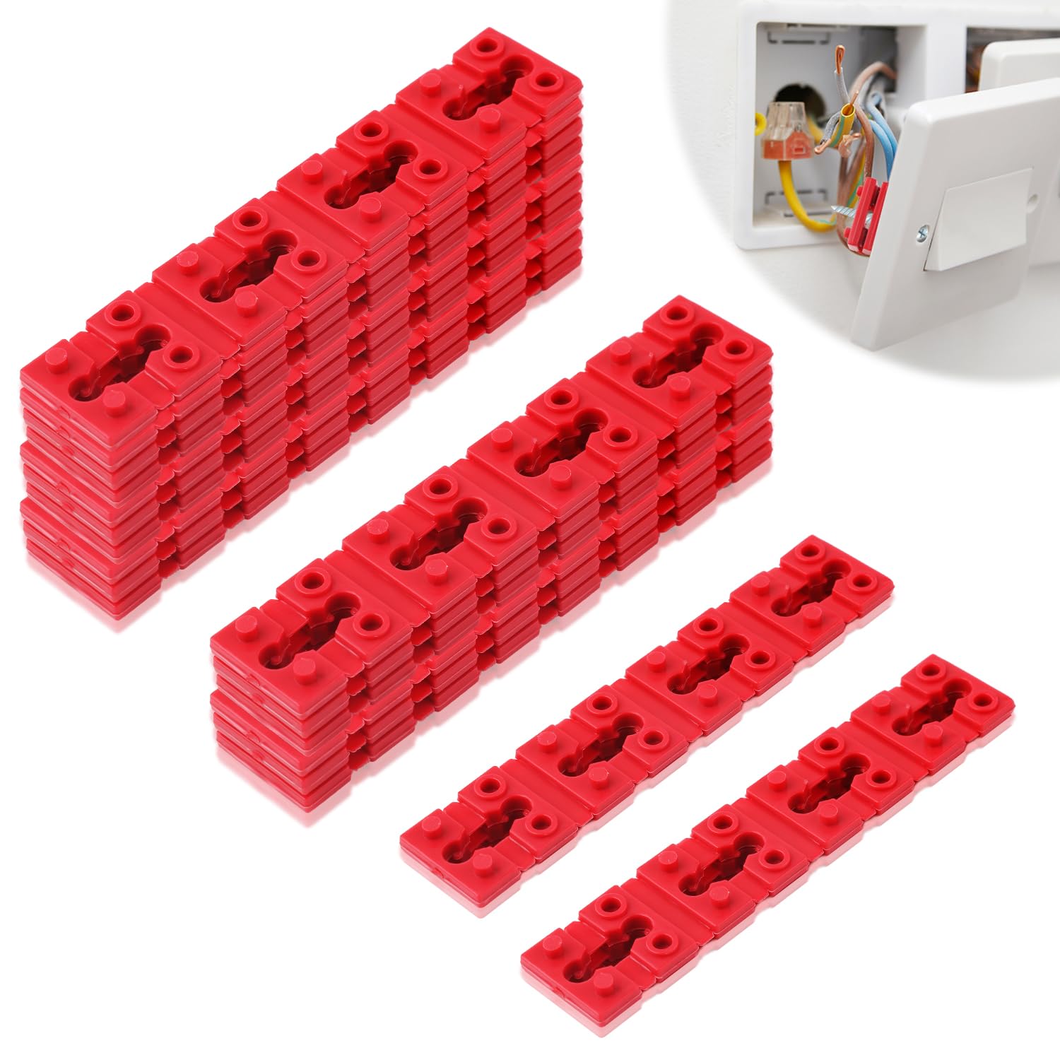 72pcs Outlet Spacers - Fix Loose Plugs & Switches for Home Electrical Safety