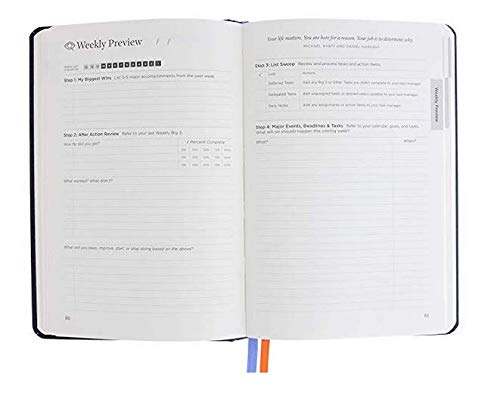 Full Focus Planner 2019 - Premium Black Hardcover Daily Planner & Productivity Journal for Goal Setting, Time Management - Perfect for Professionals, Students & Entrepreneurs