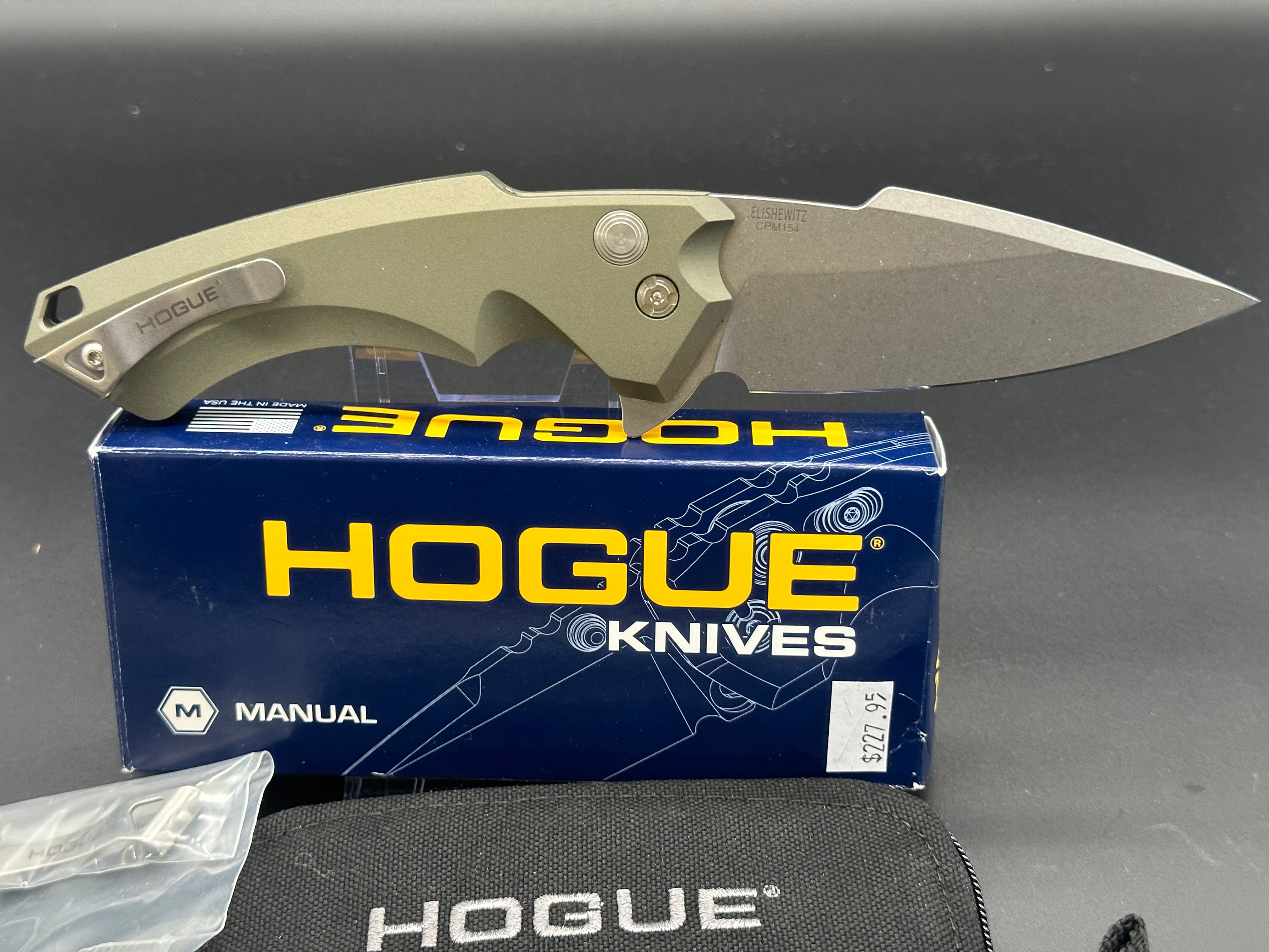 Hogue X5 Green Aluminum Grip - Ergonomic Pistol Grip for Enhanced Shooting Comfort & Control | Perfect for Target Practice, Hunting & Self-Defense