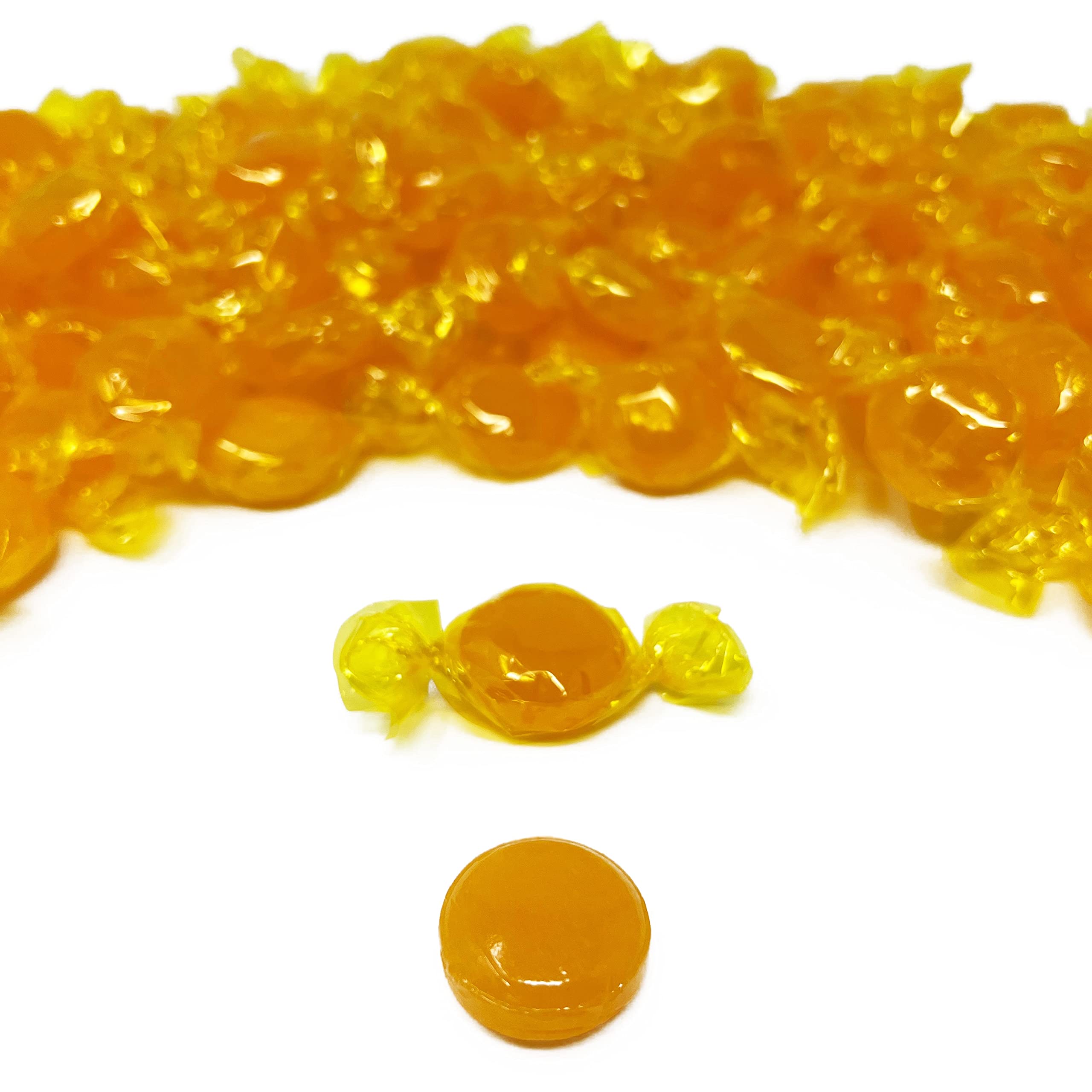 Butterscotch Hard Candy Disks - 10 lbs Bulk Pack - Classic Butter Scotch Flavored Vintage American Candy - Individually Wrapped Old School Sweets (160 oz) - Perfect for Parties, Gifts & Nostalgic Treats